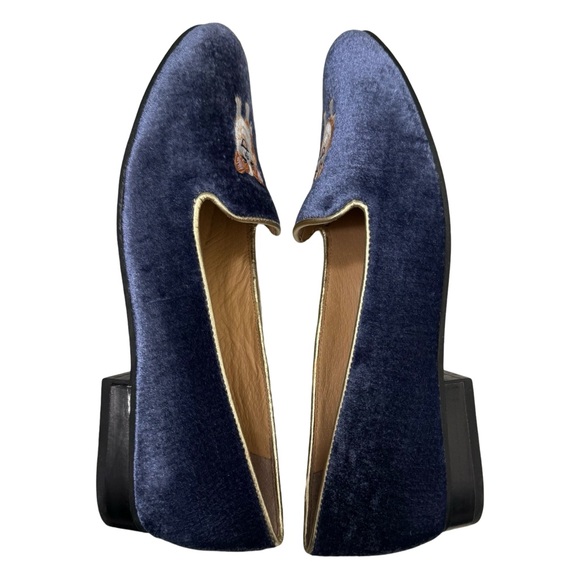 Jack Rogers Embroidered Corgi Dog Blue Velvet
Loafers Womens 7 Never Worn! - Picture 5 of 9